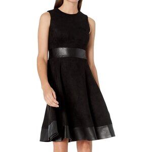 Calvin Klein Women's Sleeveless Round Neck Fit and Flare Dress